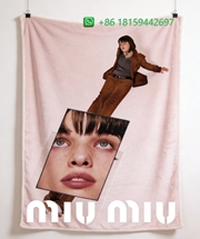 Miumiu Throw Blankets